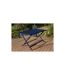Table de Jardin Pliante Marius 140cm Bleu Marine-5
