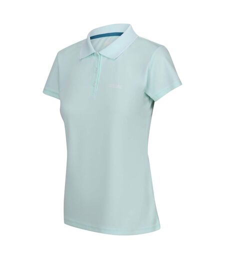 Polo manches courtes maverick femme turquoise délavé Regatta