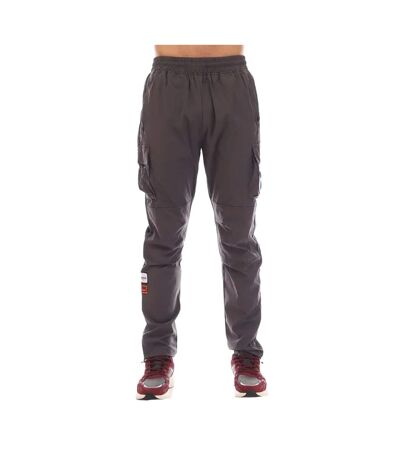 Mens Badge Cargo Trousers Grey Mercier