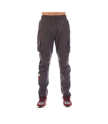 Mens Badge Cargo Trousers Grey Mercier