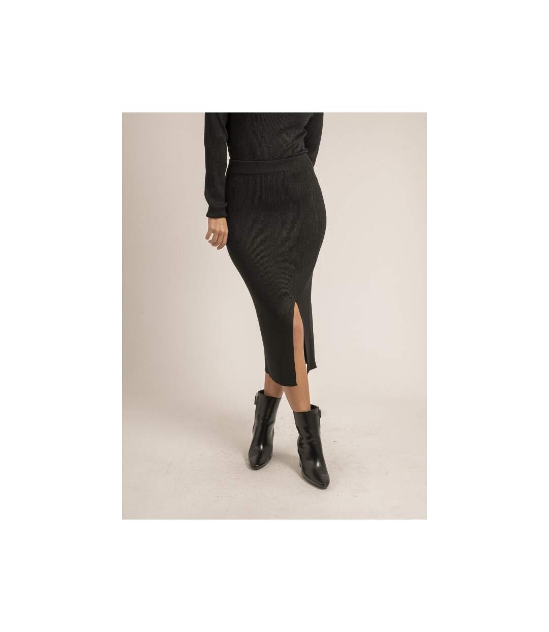 Jupe longue en maille XOTELLE - Dona X Lisa-1