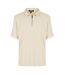 Mens Textured Polo Shirt Beige Capo-2