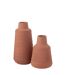 Vase Déco en Porcelaine Ria 23cm Terracotta-2