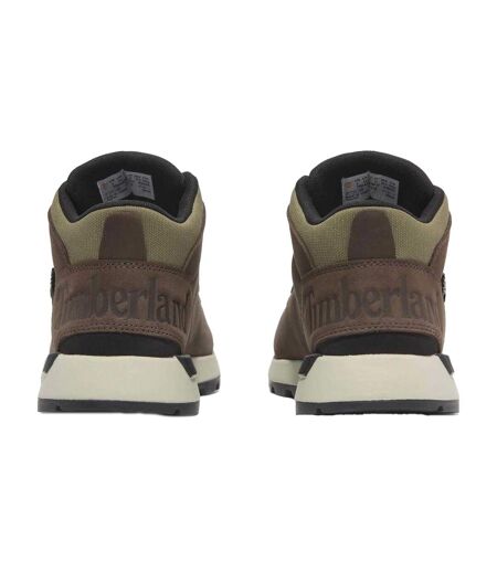 Mens Sprint Trekker Leather Lace Up Mid Boots Brown Timberland