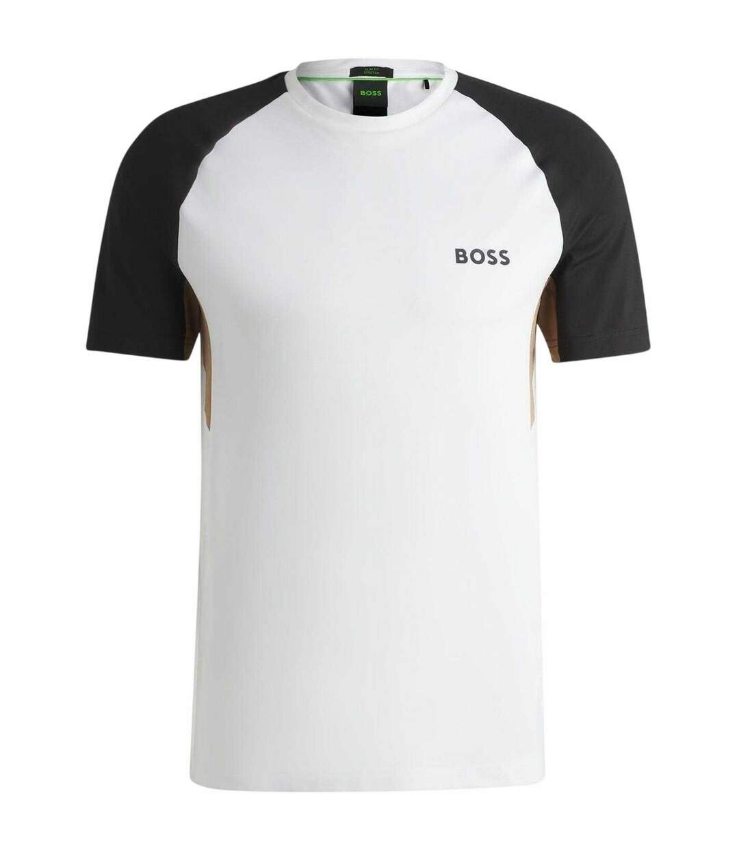 T-shirt Manches Raglan Motif/style Blocs De Couleurs Homme Blanc Boss-2