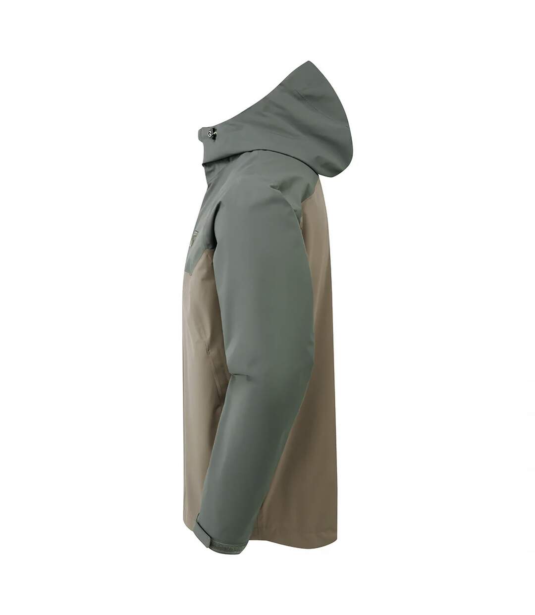 Mens Lightweight Waterproof Hiking Jacket with Hood Half Zip Rain Shell Coat-3