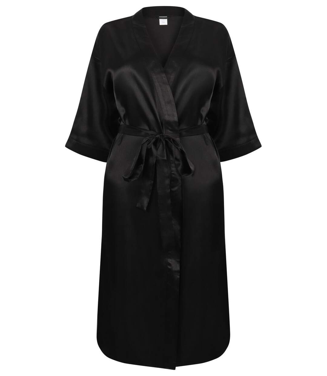 Peignoir kimono en satin - femme - TC054 - noir