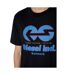 T-shirt Motif/style Logo Power Station Adulte Noir Bleu Diesel-4