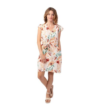 Robe fleurie courte Vera casual chic Coton Du Monde