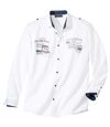 Men's White Poplin Pilot Shirt  Atlas For Men