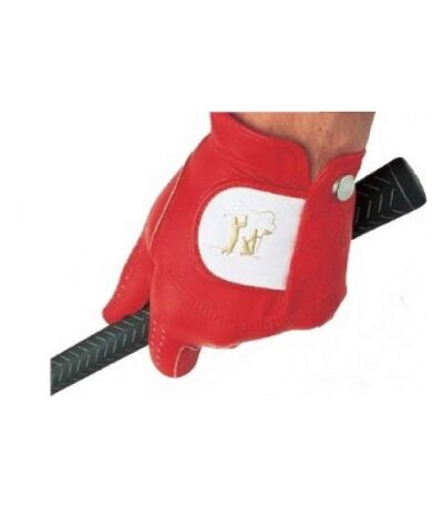 Carta Sport Womens/Ladies Leather Right Hand Golf Glove (Red)