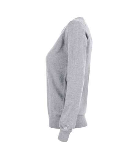 Womens/ladies oakville crew neck sweatshirt grey melange Cutter & Buck