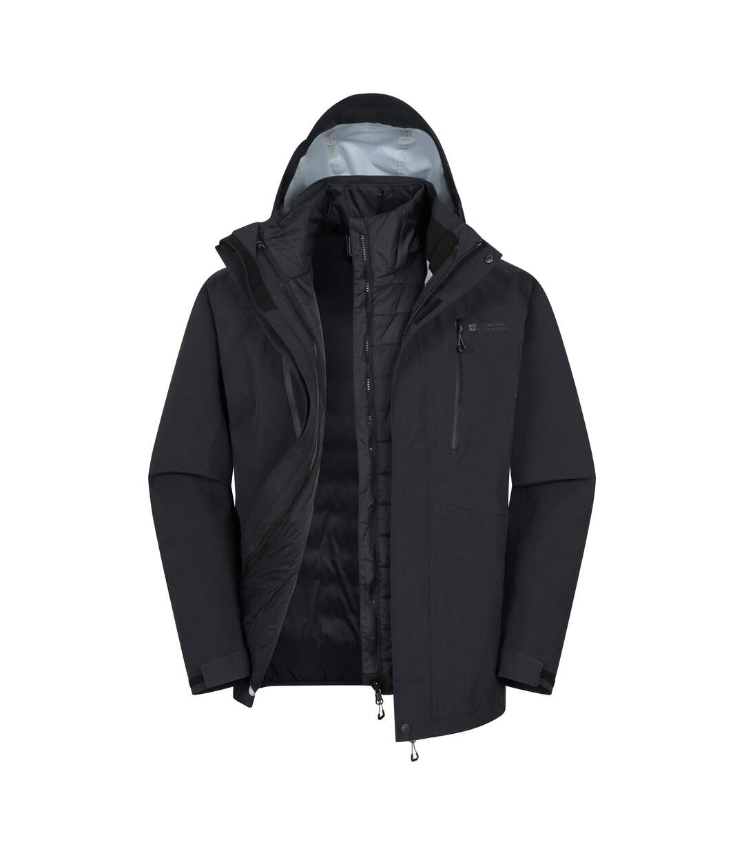 Doudoune Matelassée Zenith Extreme Homme Noir Mountain Warehouse-1