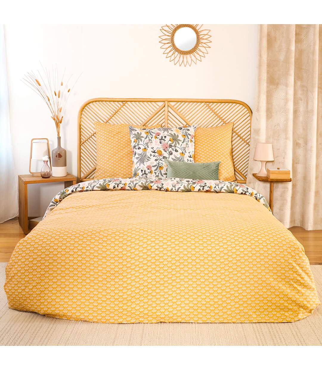 Parure de lit satin de coton WAYAN-5