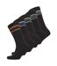 5 Pairs Mens Crew Cotton Socks - Breathable Sport Athletic Socks-1