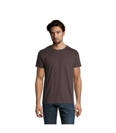 Imperial t-shirt à manches courtes et coupe ajustée homme gris foncé SOLS