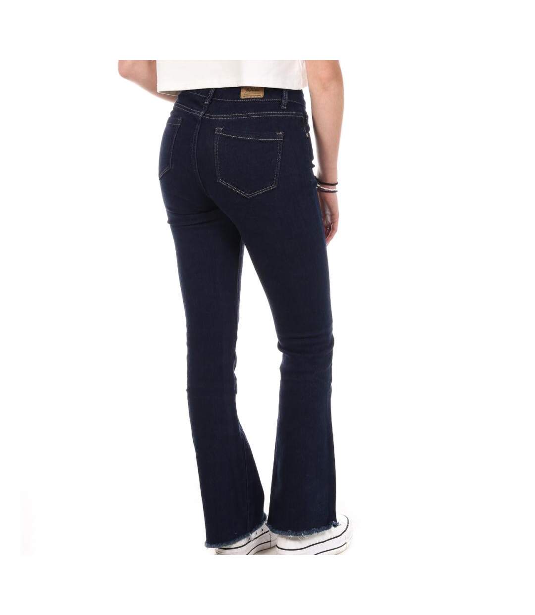Jean bootcut bleu brut femme my tinas evase - l-2