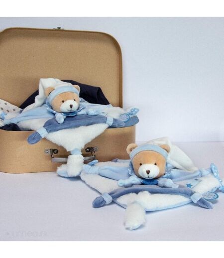 Doudou polyester collection PETIT CHOU ours bleu