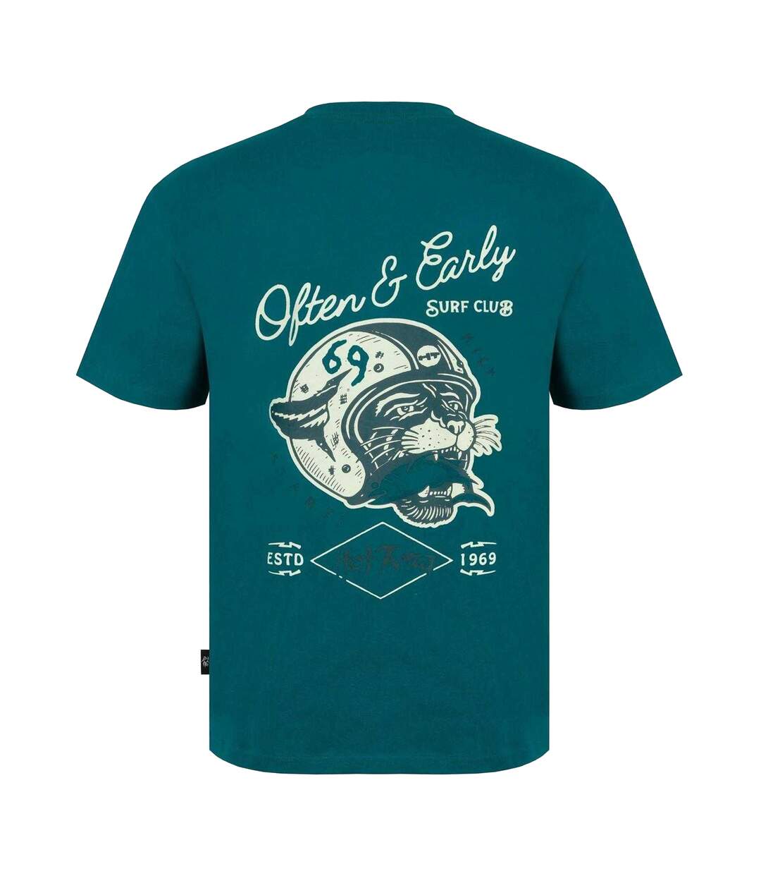 Mens T-shirt Teal Blue Hot Tuna-2