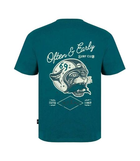 Mens T-shirt Teal Blue Hot Tuna