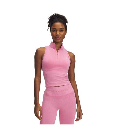 Débardeur Sans Manches Motif/style Sans Coutures Femme Rose Under Armour