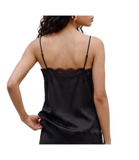 Débardeur noir femme vero moda lace singlet