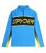 Mens Mock Neck Regular Sweatshirt Acid Yellow Spyder-2