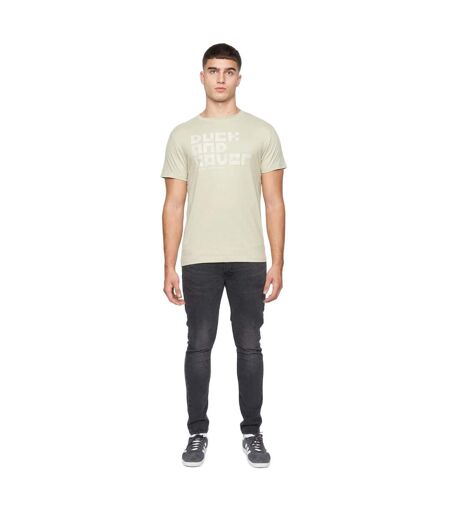 T-shirt balding homme vert de gris Duck and Cover Duck and Cover