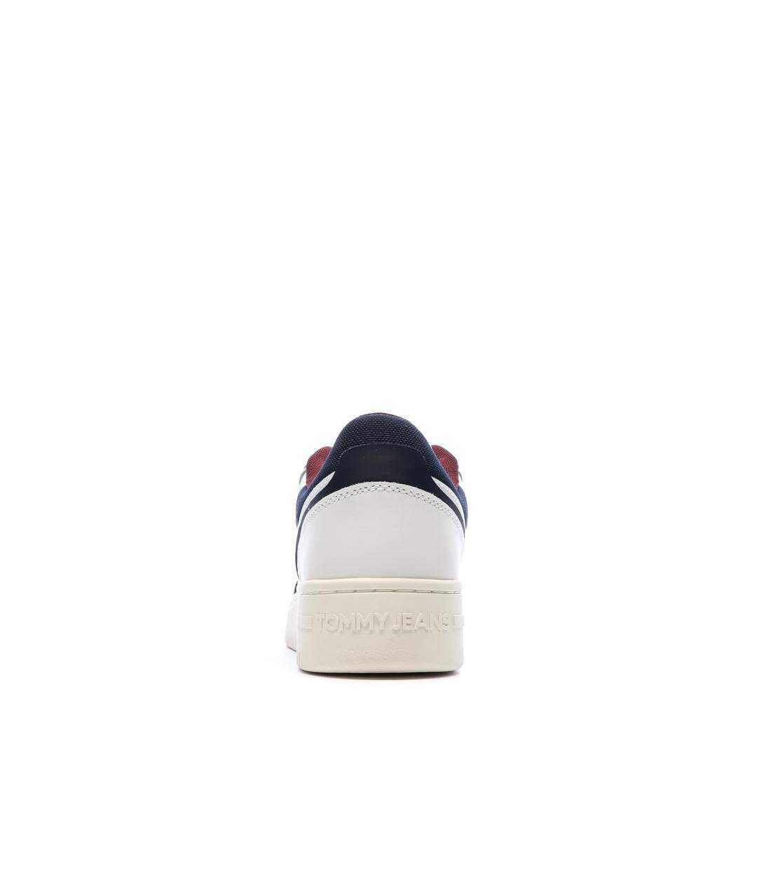 Baskets blanche homme tommy hilfiger  retro em0em01612-3