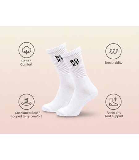 ROXY Lot Chaussettes Femme Crew – Pack 6 Paires