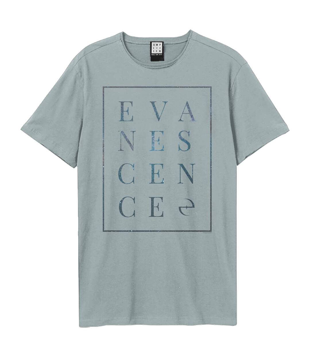 Unisex adult block evanescence t-shirt strange blue Amplified-1