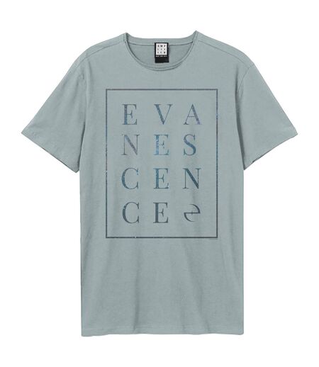 Unisex adult block evanescence t-shirt strange blue Amplified