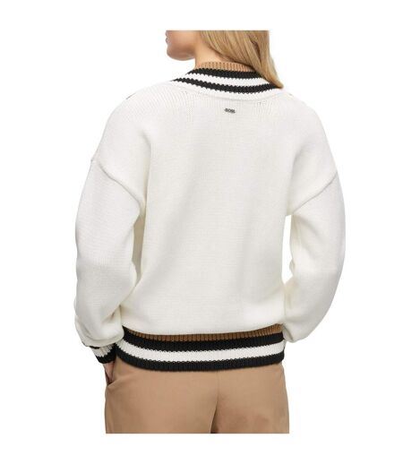 Pull Falli Femme Blanc Boss