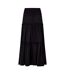 Womens/ladies Plain Maxi Skirt Black Biba-3