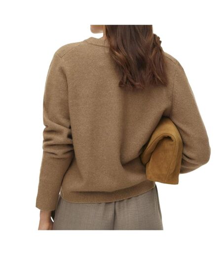 Gilet marron femme vero moda fiona