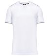 T-shirt professionnel DayToDay pour homme - WK3020 - blanc et bleu marine