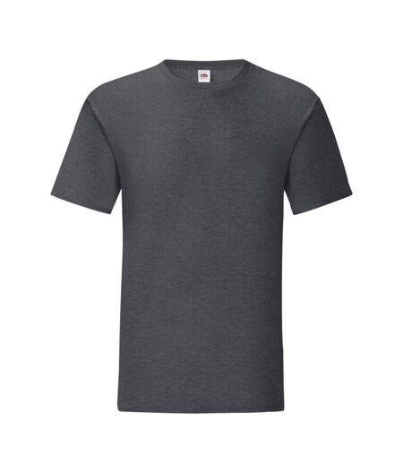 T-shirt manches courtes iconic homme gris chiné Fruit of the Loom Fruit of the Loom