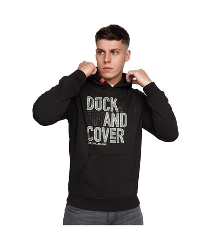 Mens pecklar hoodie black Duck and Cover