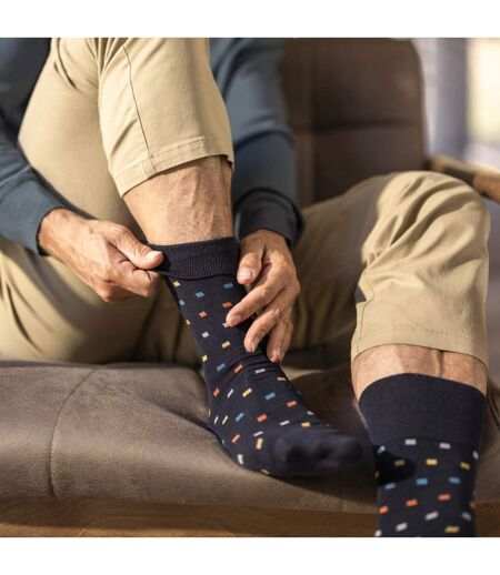 9 Pack Mens Soft Breathable Bamboo Non Elastic Dress Socks