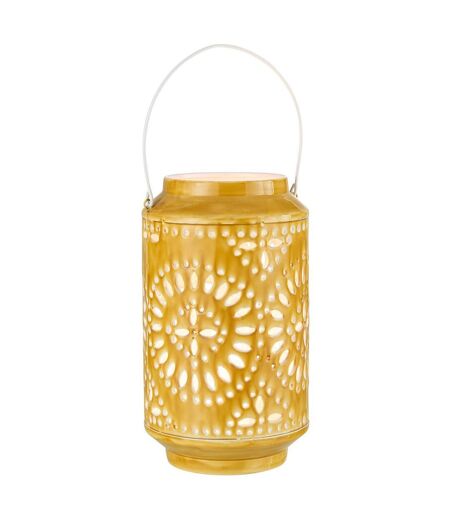 Lanterne Cylindrique Métal Sévilla 45cm Ocre