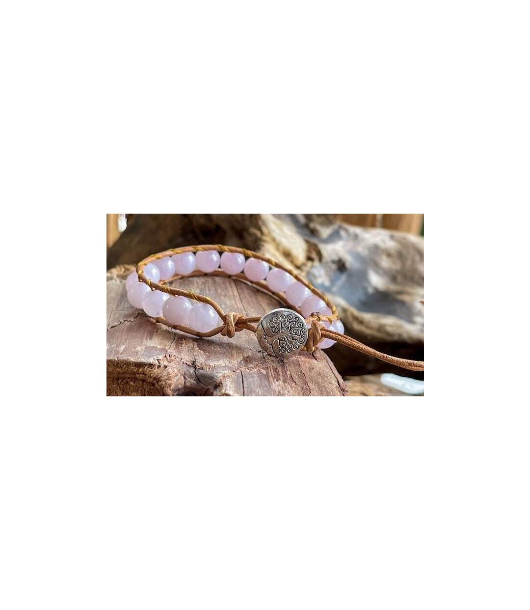 Bracelet de confiance en quartz rose