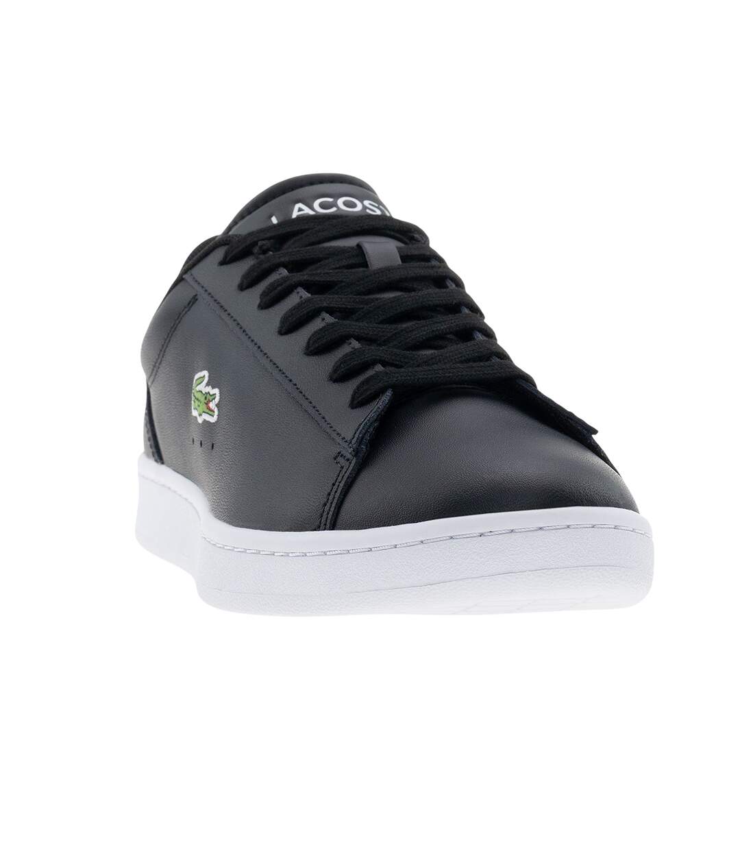 Mens Carnaby Set Leather Trainers Black Lacoste-4