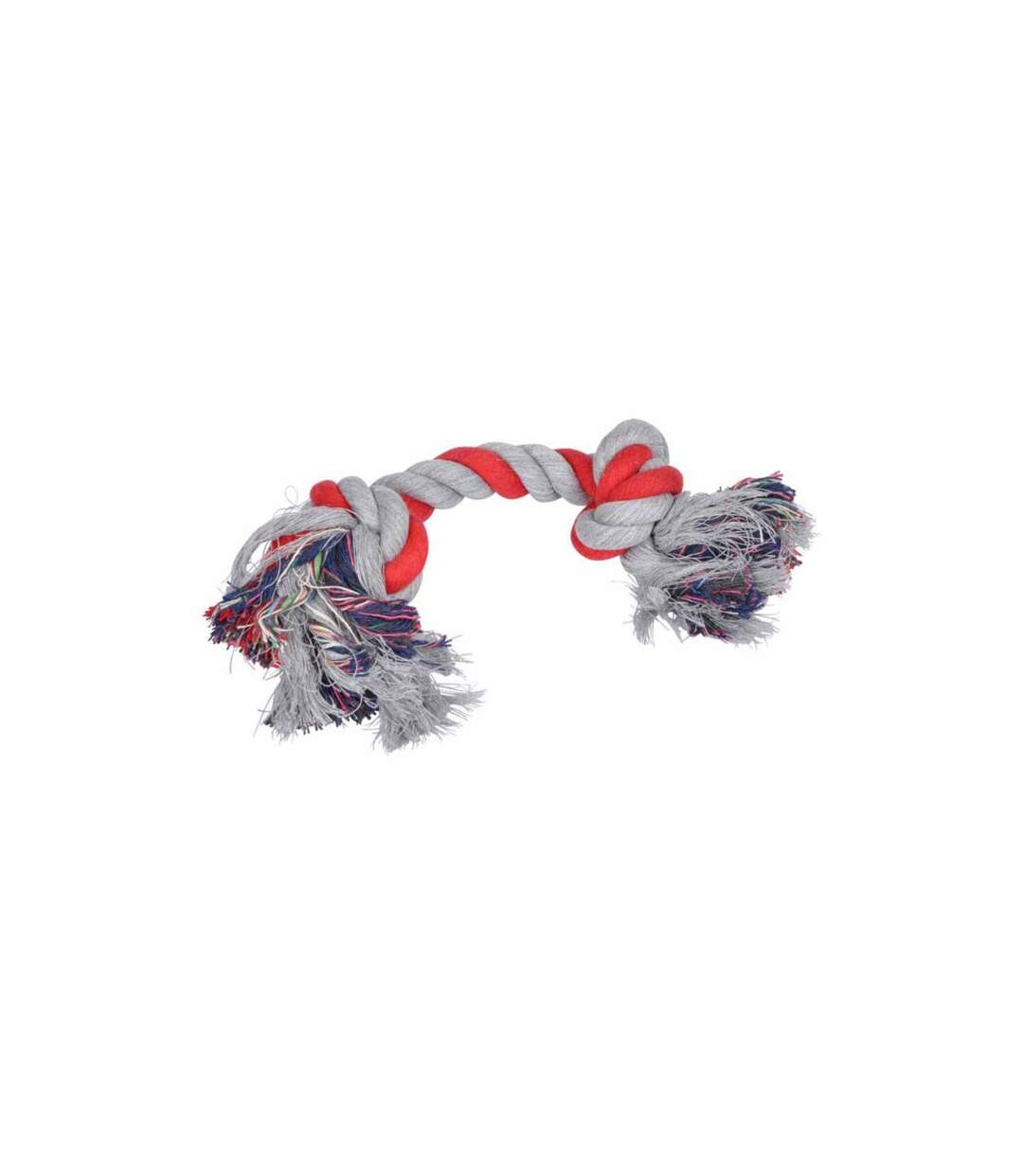Jouet pour Chien Corde 2 Nœuds 28cm Rouge-1