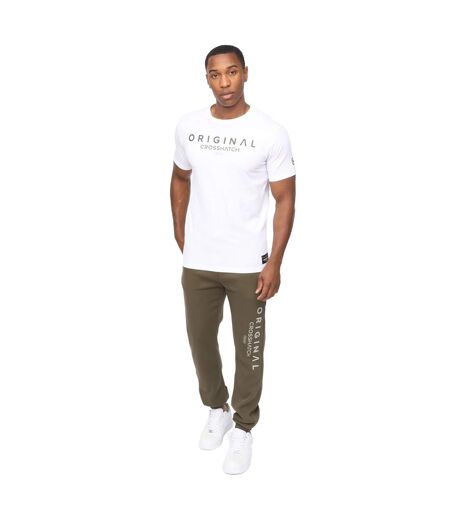 T-shirt Jamals Homme Blanc Crosshatch