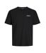 T-Shirt noir homme jack & jones beau-1