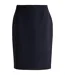 Womens/ladies Vileah Virgin Wool Pencil Skirt Dark Blue Boss-2