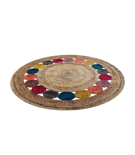 Tapis rond en jute tissé main RONDA Care&Fair