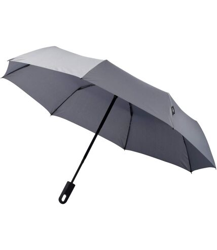 Marksman 21.5 Inch Traveller 3-Section Auto Open & Close Umbrella (Gray) (12.1 x 38.6 inches)