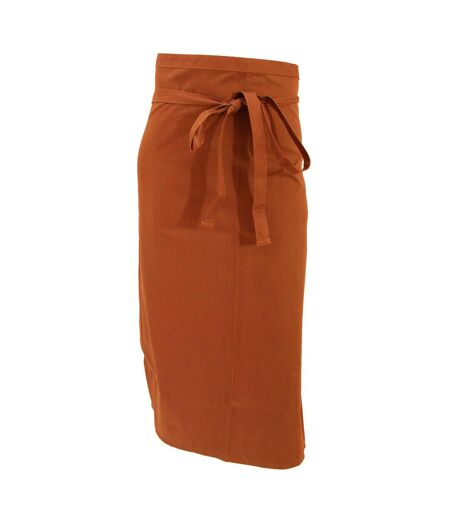 Tablier moyen de bistro taille unique orange brûlé Jassz