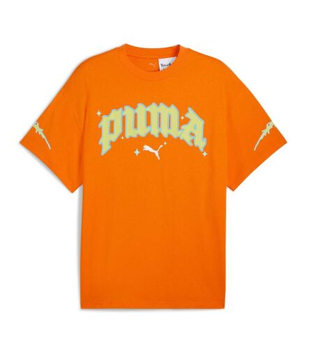 T-Shirt orange/jaune homme puma hoops x rick and morty